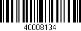 Código de barras (EAN, GTIN, SKU, ISBN): '40008134'