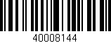 Código de barras (EAN, GTIN, SKU, ISBN): '40008144'
