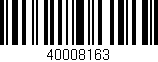 Código de barras (EAN, GTIN, SKU, ISBN): '40008163'