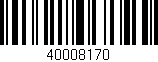 Código de barras (EAN, GTIN, SKU, ISBN): '40008170'