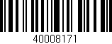 Código de barras (EAN, GTIN, SKU, ISBN): '40008171'