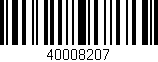 Código de barras (EAN, GTIN, SKU, ISBN): '40008207'