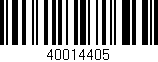 Código de barras (EAN, GTIN, SKU, ISBN): '40014405'