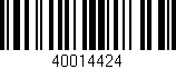Código de barras (EAN, GTIN, SKU, ISBN): '40014424'