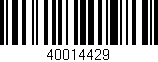 Código de barras (EAN, GTIN, SKU, ISBN): '40014429'