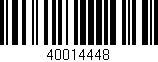 Código de barras (EAN, GTIN, SKU, ISBN): '40014448'