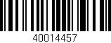 Código de barras (EAN, GTIN, SKU, ISBN): '40014457'