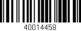 Código de barras (EAN, GTIN, SKU, ISBN): '40014458'