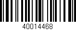 Código de barras (EAN, GTIN, SKU, ISBN): '40014468'