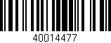 Código de barras (EAN, GTIN, SKU, ISBN): '40014477'