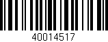 Código de barras (EAN, GTIN, SKU, ISBN): '40014517'