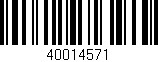 Código de barras (EAN, GTIN, SKU, ISBN): '40014571'