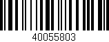 Código de barras (EAN, GTIN, SKU, ISBN): '40055803'