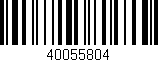 Código de barras (EAN, GTIN, SKU, ISBN): '40055804'