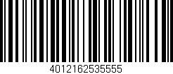 Código de barras (EAN, GTIN, SKU, ISBN): '4012162535555'