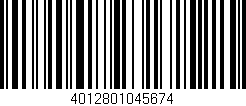 Código de barras (EAN, GTIN, SKU, ISBN): '4012801045674'