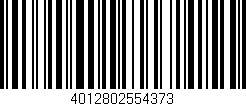 Código de barras (EAN, GTIN, SKU, ISBN): '4012802554373'