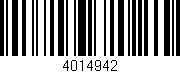 Código de barras (EAN, GTIN, SKU, ISBN): '4014942'