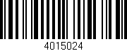 Código de barras (EAN, GTIN, SKU, ISBN): '4015024'