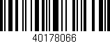 Código de barras (EAN, GTIN, SKU, ISBN): '40178066'