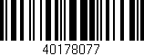 Código de barras (EAN, GTIN, SKU, ISBN): '40178077'