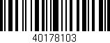 Código de barras (EAN, GTIN, SKU, ISBN): '40178103'