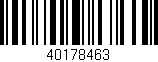 Código de barras (EAN, GTIN, SKU, ISBN): '40178463'