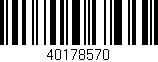 Código de barras (EAN, GTIN, SKU, ISBN): '40178570'