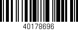 Código de barras (EAN, GTIN, SKU, ISBN): '40178696'