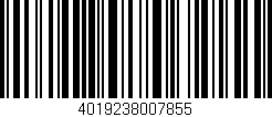 Código de barras (EAN, GTIN, SKU, ISBN): '4019238007855'