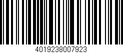 Código de barras (EAN, GTIN, SKU, ISBN): '4019238007923'