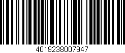 Código de barras (EAN, GTIN, SKU, ISBN): '4019238007947'