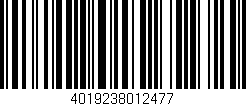 Código de barras (EAN, GTIN, SKU, ISBN): '4019238012477'