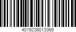 Código de barras (EAN, GTIN, SKU, ISBN): '4019238013368'