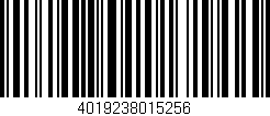 Código de barras (EAN, GTIN, SKU, ISBN): '4019238015256'
