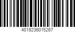 Código de barras (EAN, GTIN, SKU, ISBN): '4019238015287'