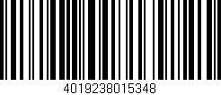 Código de barras (EAN, GTIN, SKU, ISBN): '4019238015348'