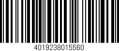 Código de barras (EAN, GTIN, SKU, ISBN): '4019238015560'