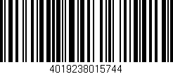 Código de barras (EAN, GTIN, SKU, ISBN): '4019238015744'