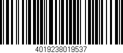 Código de barras (EAN, GTIN, SKU, ISBN): '4019238019537'