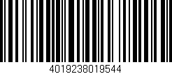 Código de barras (EAN, GTIN, SKU, ISBN): '4019238019544'