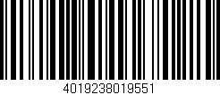 Código de barras (EAN, GTIN, SKU, ISBN): '4019238019551'