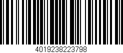 Código de barras (EAN, GTIN, SKU, ISBN): '4019238223798'