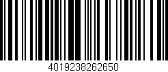 Código de barras (EAN, GTIN, SKU, ISBN): '4019238262650'