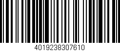 Código de barras (EAN, GTIN, SKU, ISBN): '4019238307610'