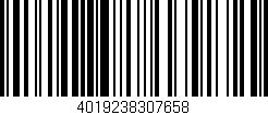 Código de barras (EAN, GTIN, SKU, ISBN): '4019238307658'