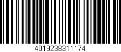 Código de barras (EAN, GTIN, SKU, ISBN): '4019238311174'
