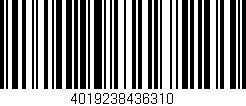 Código de barras (EAN, GTIN, SKU, ISBN): '4019238436310'