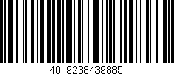 Código de barras (EAN, GTIN, SKU, ISBN): '4019238439885'