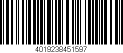 Código de barras (EAN, GTIN, SKU, ISBN): '4019238451597'
